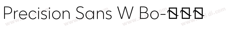 Precision Sans W Bo字体转换